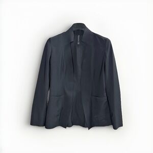 Athleta‎ Interstellar Blazer Black Women's Sz 2 Stretch Athleisure Career